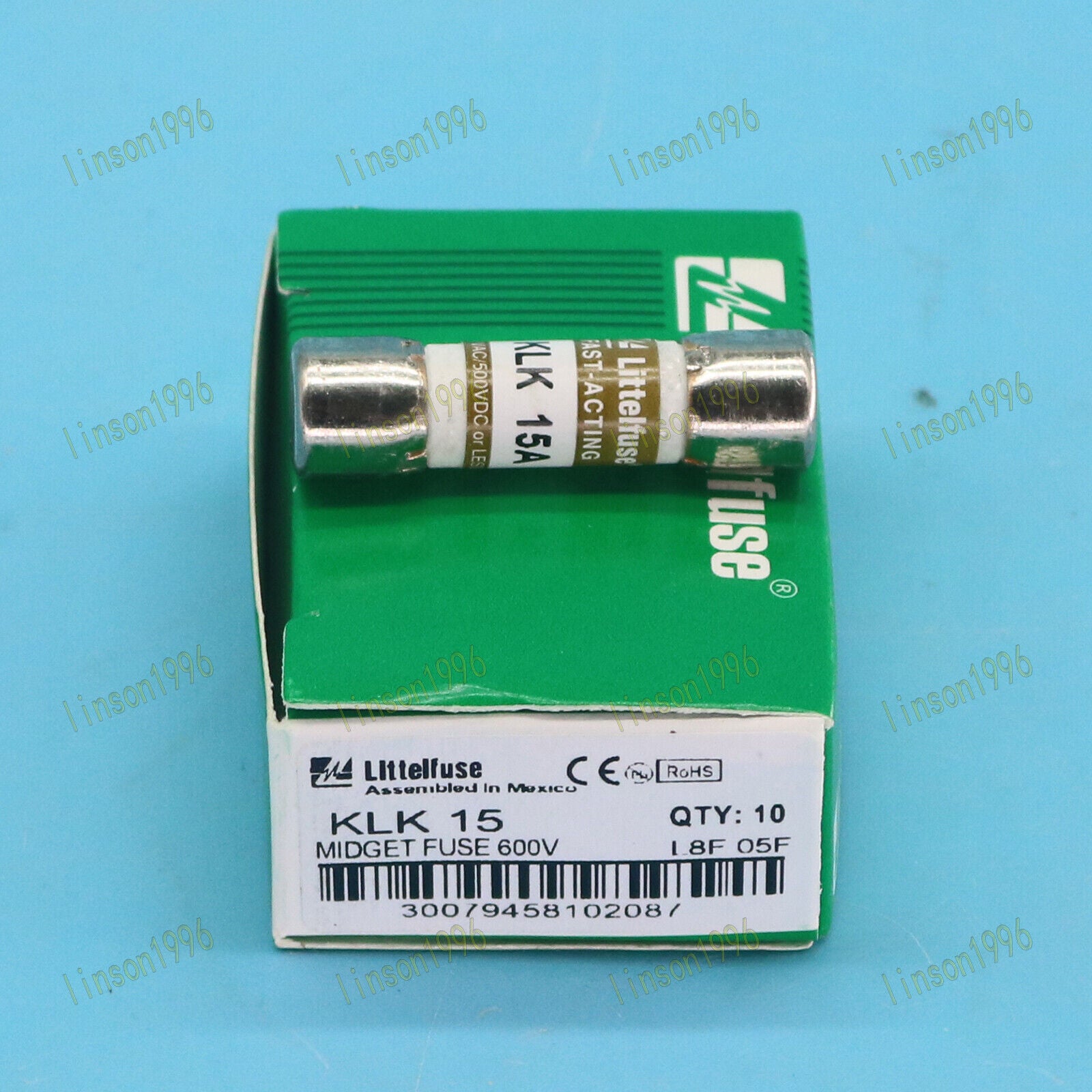 10Pcs KLK-15 Fuses 15A 600Vac FAST ACTING Fuse Fast Delivery - KLK