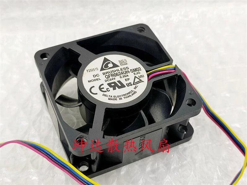 Delta QFR0624UH -SM02 6025 DC24V 0.26A 4-Pin Inverter Cooling Fan