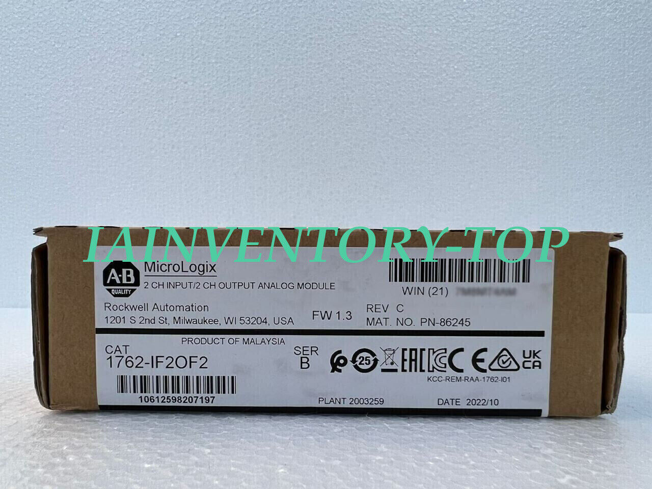 1PC Allen-Bradley 1762-IF2OF2 with 2-year warranty and reliable performance - ALLEN-BRADLEY