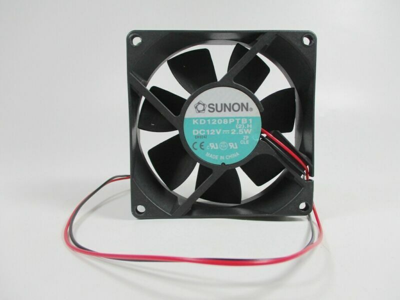 1PCS KD1208PTB1 DUALBALL COOLING FAN DC12V 2.5W 2WIRE 80x80x25MM - KOEED