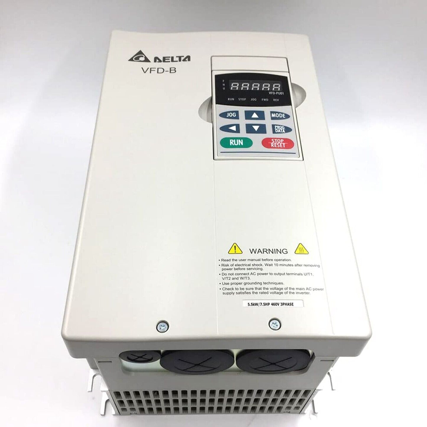 Delta VFD055B43A Drive AC 7.5 Hp Three Phase 460V Input PLC - DELTA