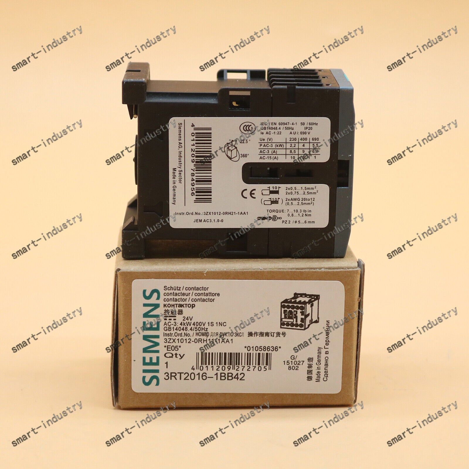 new One  SIEMENS 3RT2016-1BB42 Contactor In Box Fast Delivery