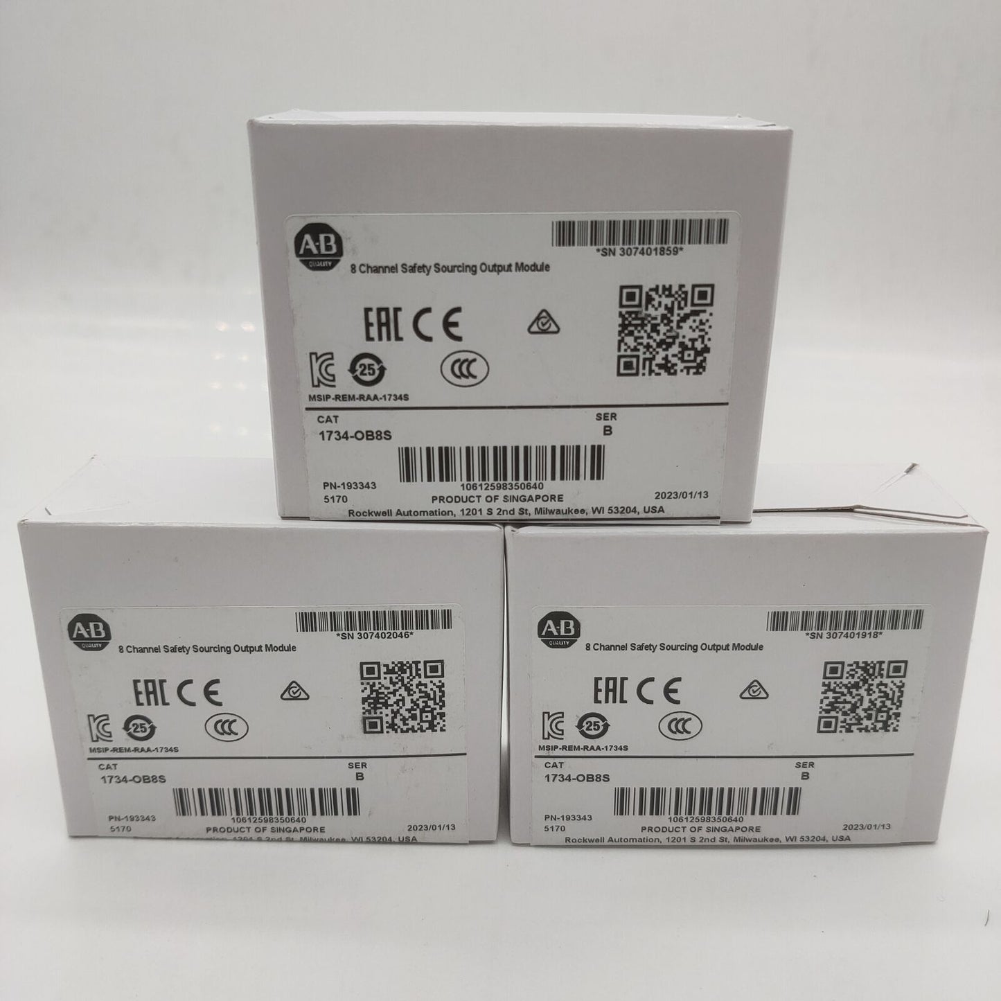 New Factory Sealed SER B Point Safety Output Module 1734OB8S - FACTORY SEALED
