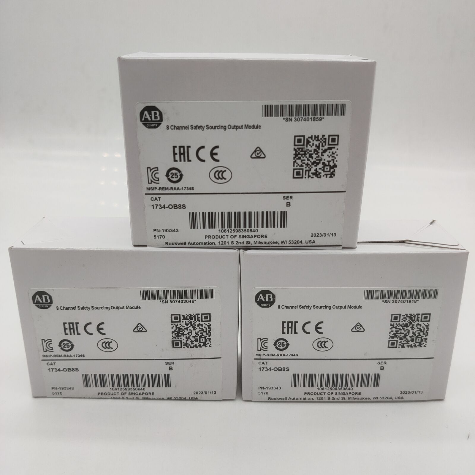 New Factory Sealed SER B Point Safety Output Module 1734OB8S - FACTORY SEALED