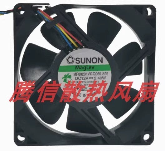 SUNON MF80201VX-Q060-S99 DC12V 2.40W 8CM 4-Wire PWM Cooling Fan
