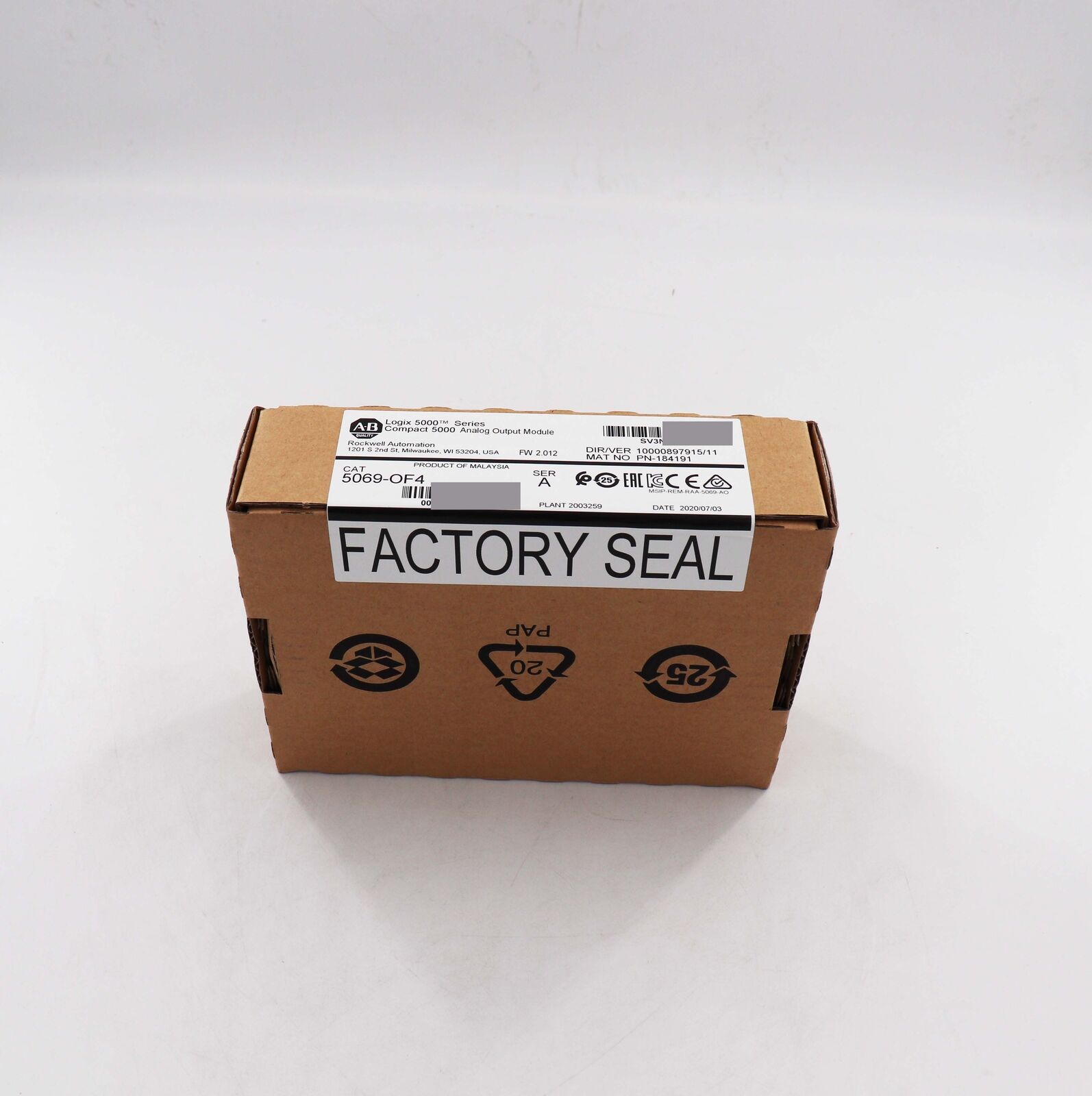 Allen-Bradley CompactLogix 5000 Analog Output Module 5069-OF4 | 5000 Series | 50 Analog Output Modules | CompactLogix | Industrial Automation | Process Control | 5069-OF4 - ALLEN-BRADLEY