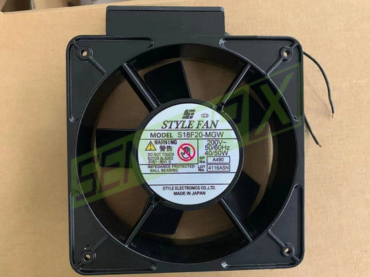 1PCS STYLE FAN S18F20-MGW 200V 40/50W 180*180*65MM 2-wire cooling fan~