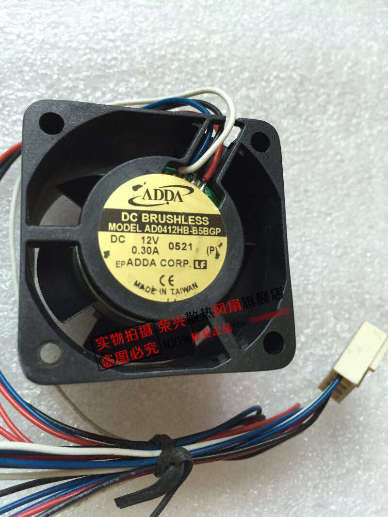 ADDA AD0412UB-B5BGP 4cm 4cm 4028 12V 0.30A 4-wire temperature control switch fan