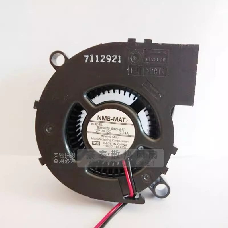 NMB BM5020-04W-B50 5020 DC12V 0.24A 2-Wire Turbo Cooling Fan