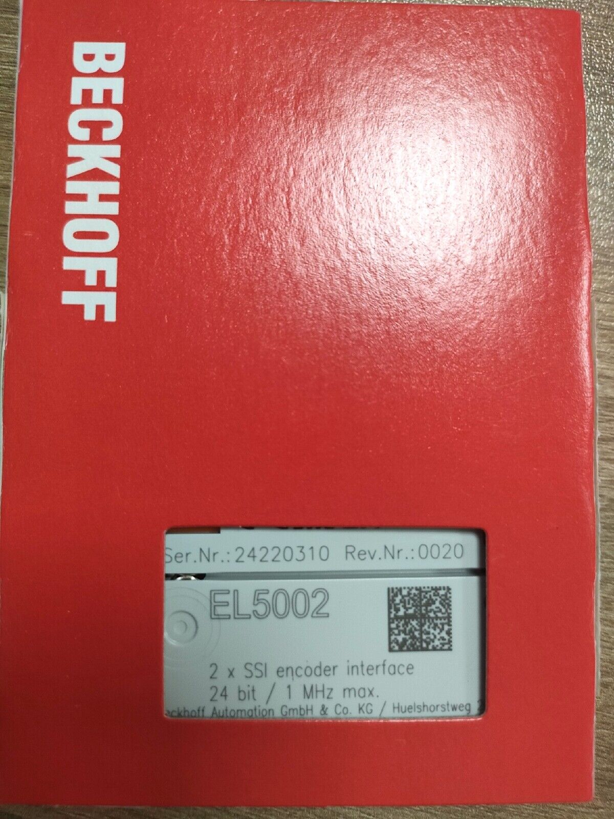 BECKHOFF Temperature Module EL5002 - BECKHOFF