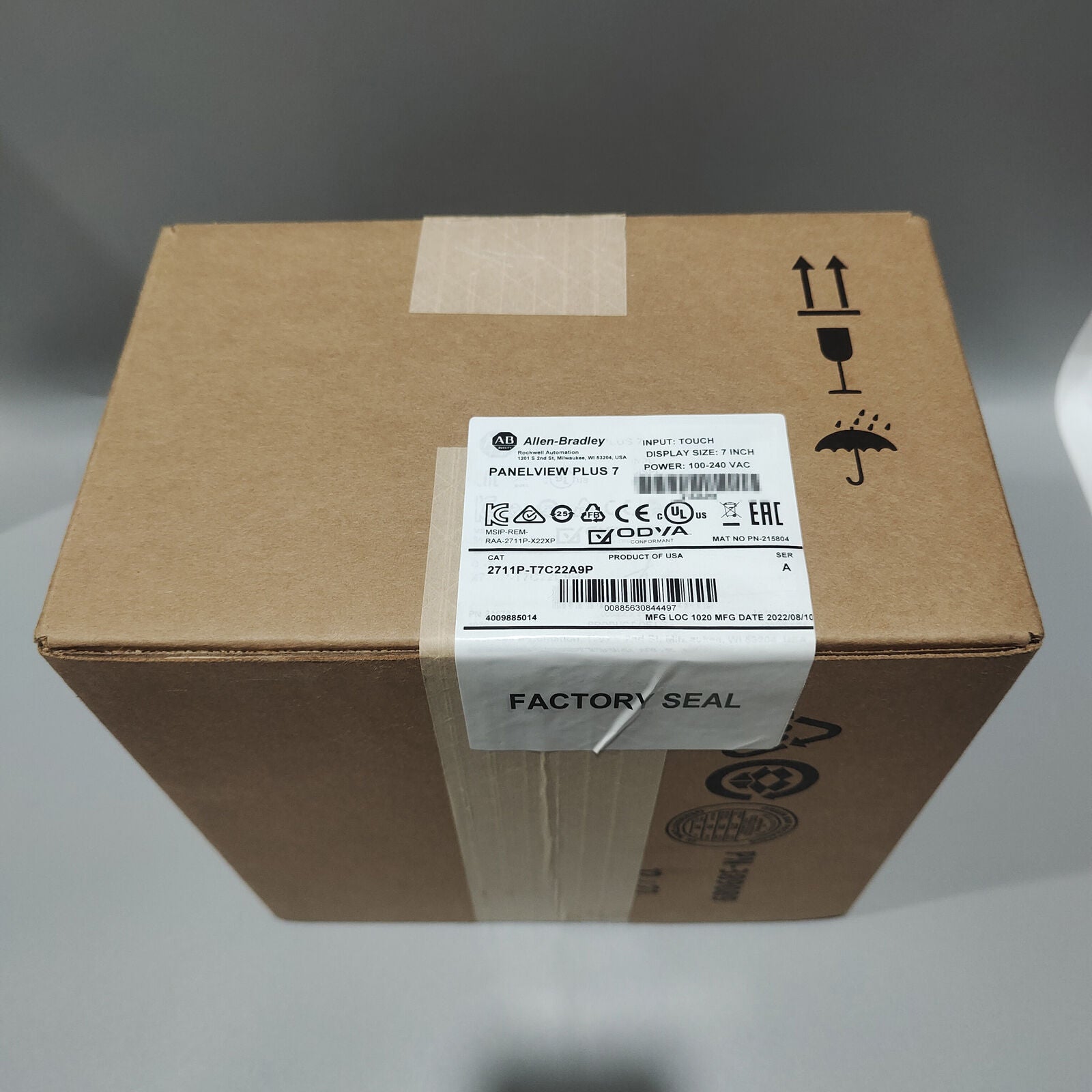 Allen Bradley PanelView Plus 7 Graphic Terminal - 2711P-T7C22A9P - ALLEN BRADLEY