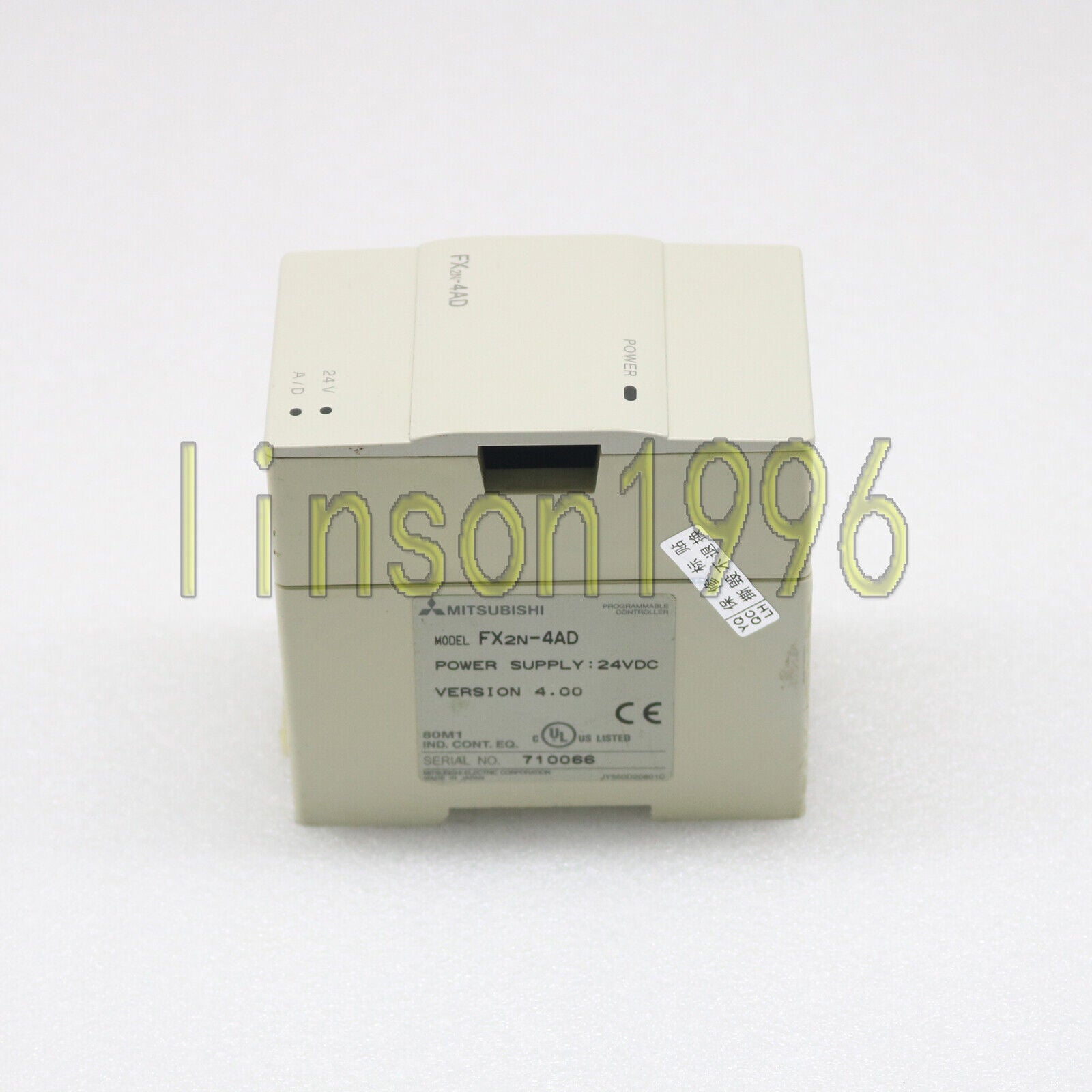 Mitsubishi FX2N-4AD Power Supply Module Tested Good Condition - MITSUBISHI