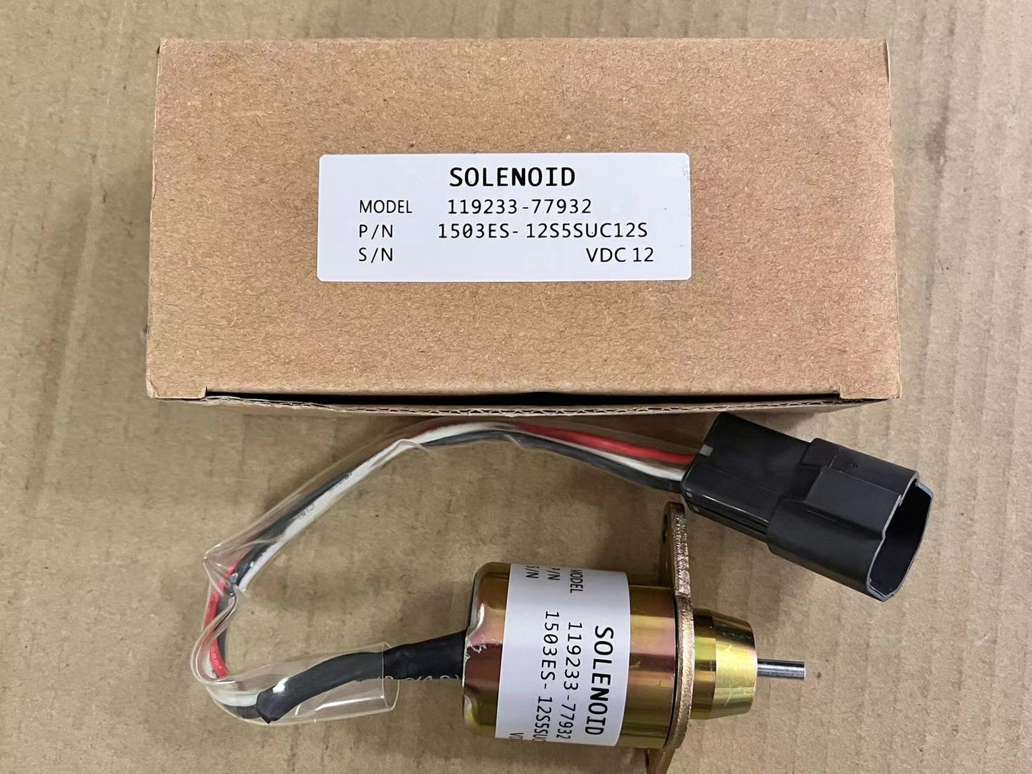 new Fuel Shut Off Stop Solenoid Valve 1503ES-12S5SUC12S 12V for YANMAR Diesel Engine