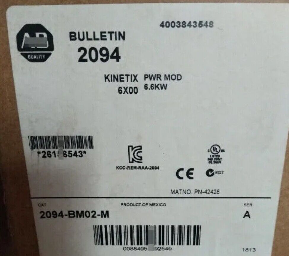 Allen-Bradley 2094-BM02-M Kinetix 6500 15A Servo Axis Power Optimized - ALLEN-BRADLEY