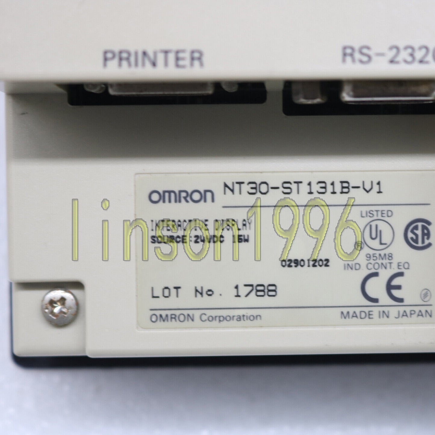 Omron NT30-ST131B-V1 Display Screen Panel Tested - OMRON
