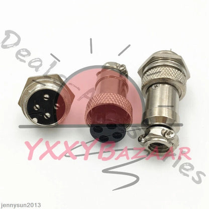 GX16/GX20/GX12 Ation Plug Male&Female Wire Panel Metal Connector 2/3/4/5/6Pin
