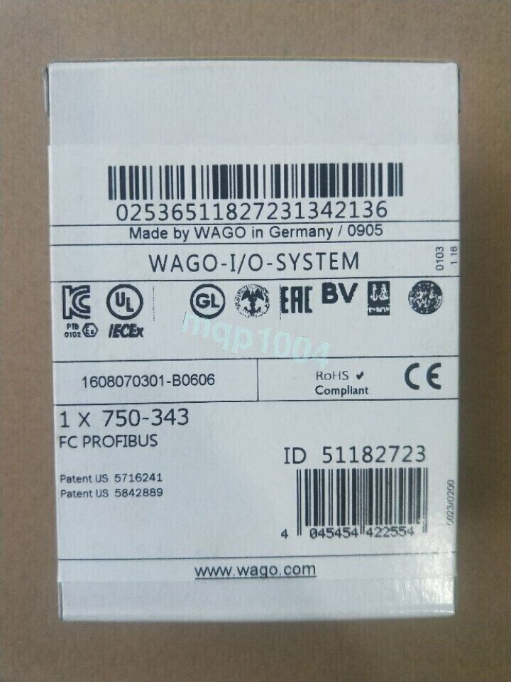 new 750-343 1PC WAGO BUSCOUPLER PROFIBUS 750-343 - WAGO