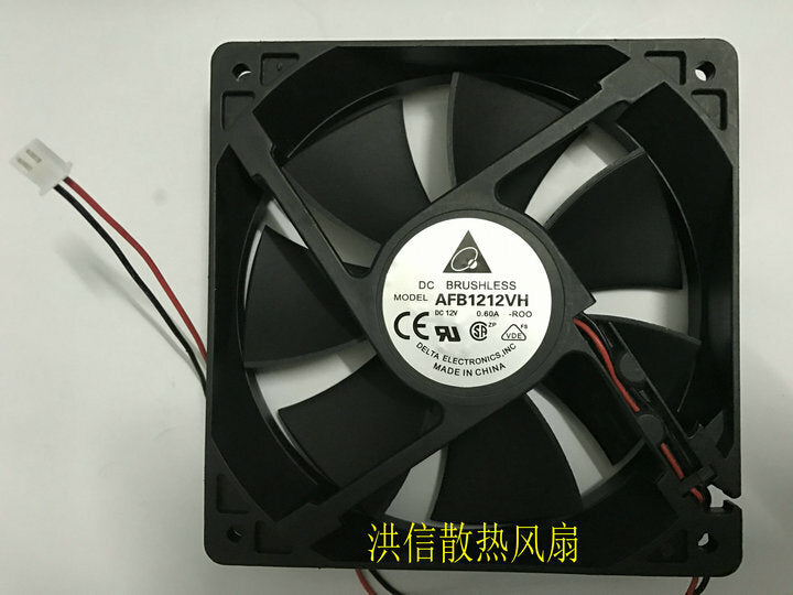 DELTA AFB1212VH DC12V 0.60A 12CM 120*25MM 12025 fan 2pin