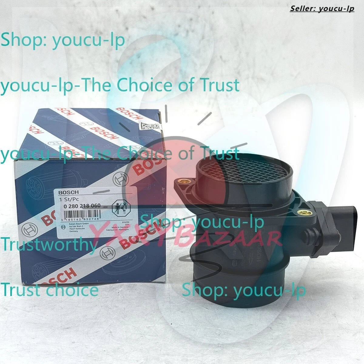 Bosch Mass Air Flow Sensor MAF For VW Touareg Jetta Beetle 2.0L 4.2L 0280218060
