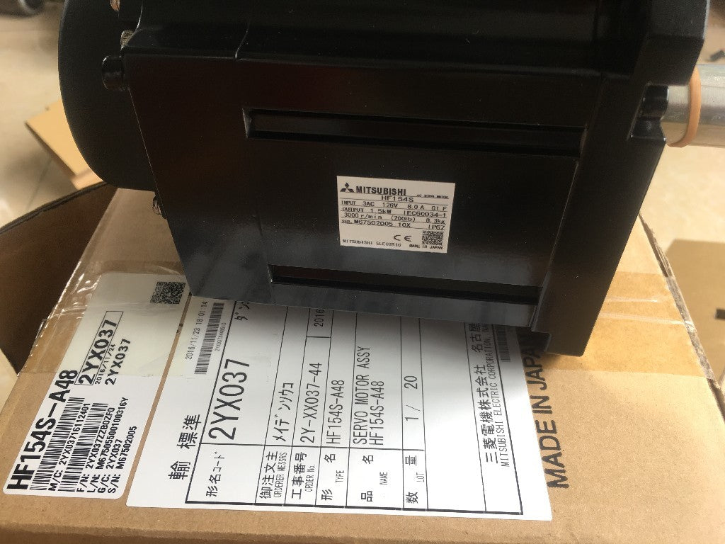 & MITSUBISHI HF154S-A48 SERVO MOTOR HF154SA48