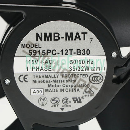 Nmb Technologies 5915Pc-12T-B30 Axial Fan 150Mm 115Vac 380Ma(1PCS )