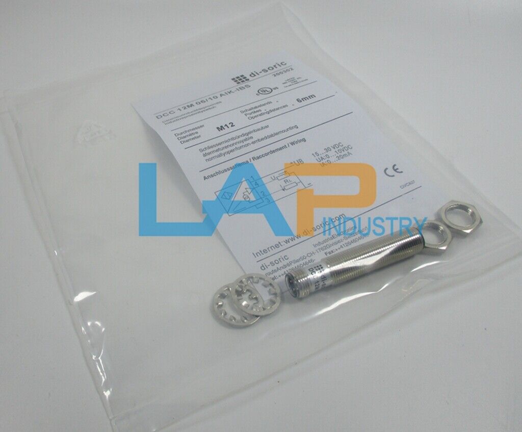 new 1pcs DCC12M 06/10 AIK ibs proximity switch 15-30vdc 0-20ma - AIK-IBS