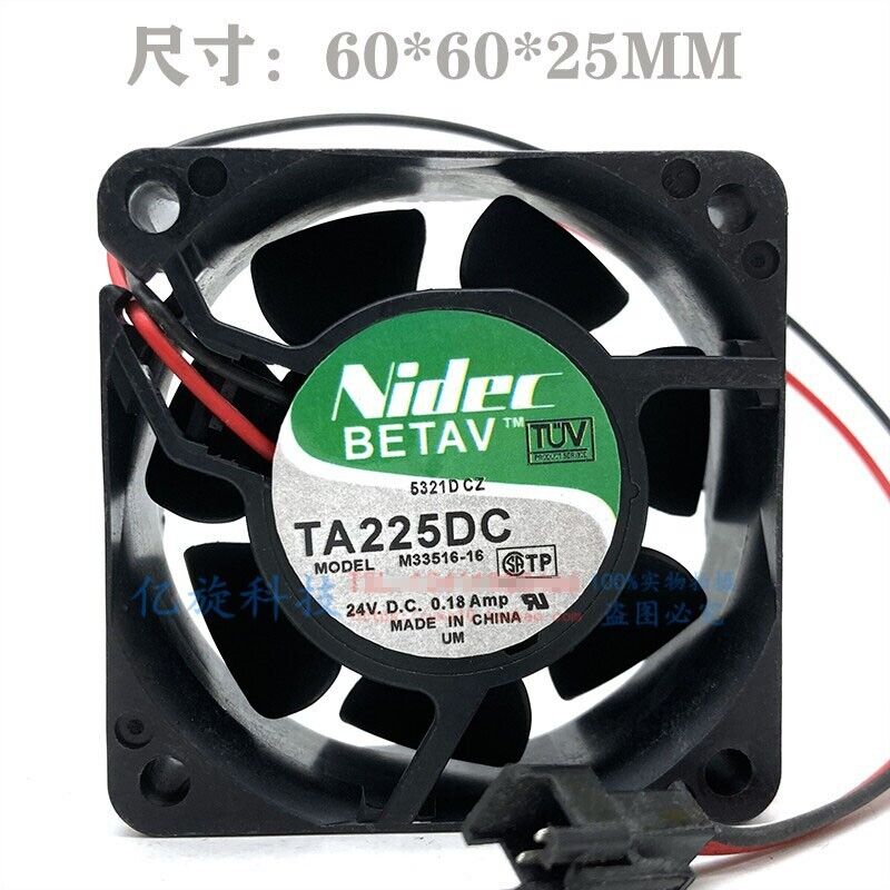 new Nidec 6025 DC24v 0.18a TA225DC M33516-16 Inverter Cooling Fan