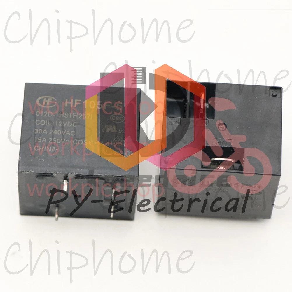 1PC Hongfa HF105F-5-012D-1HSTF 12VDC Power Relay 30A 240VAC 4Pins