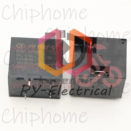 1PC Hongfa HF105F-5-012D-1HSTF 12VDC Power Relay 30A 240VAC 4Pins