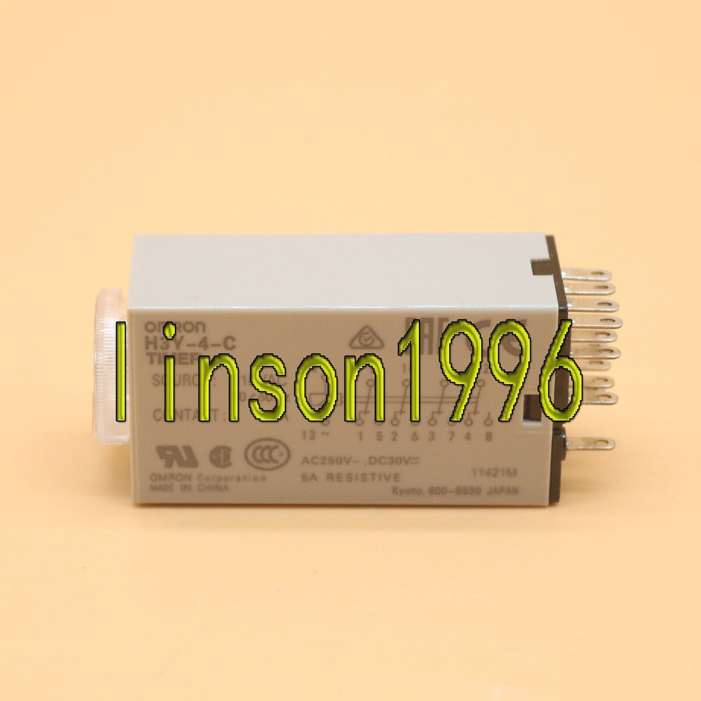 OMRON H3Y-4-C Timer 110VDC 5S in box - OMRON