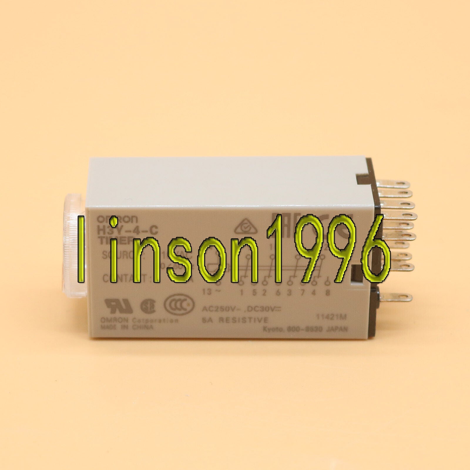 OMRON H3Y-4-C Timer 110VDC 5S in box - OMRON