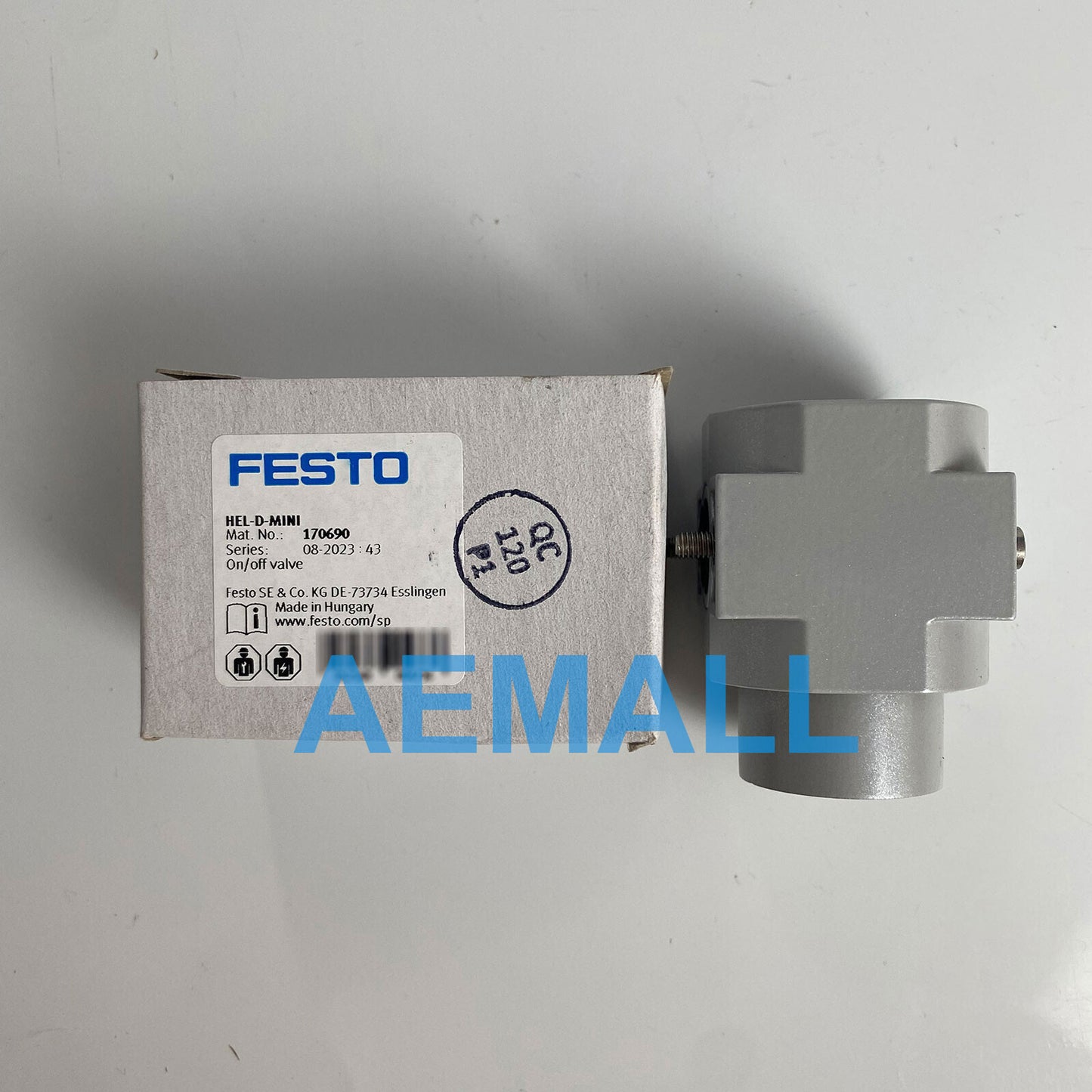 1pcs Festo HEL-D-MINI 170690 On/off Valve Shut off Valve