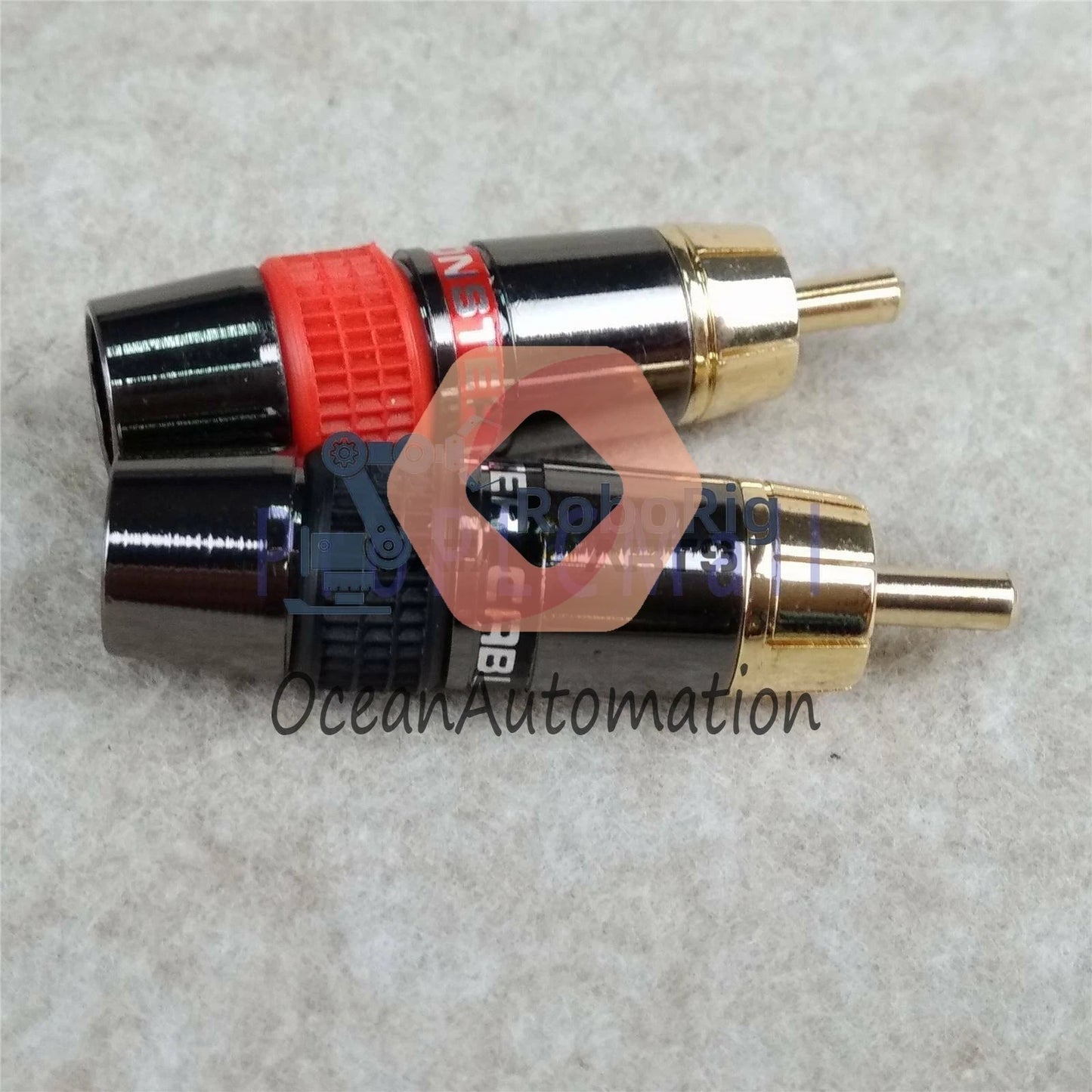 Gold-plated RCA Interconnects Cable Plug Connector (5Pair)