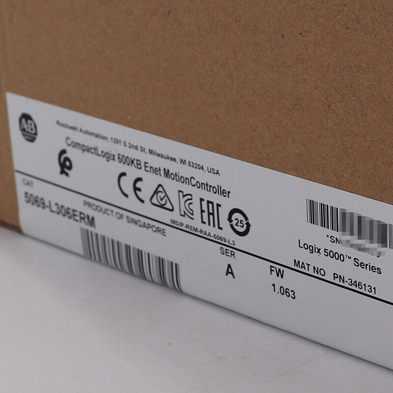 Allen-Bradley 5069-L306ERM CompactLogix 600KB Factory Sealed - ALLEN-BRADLEY