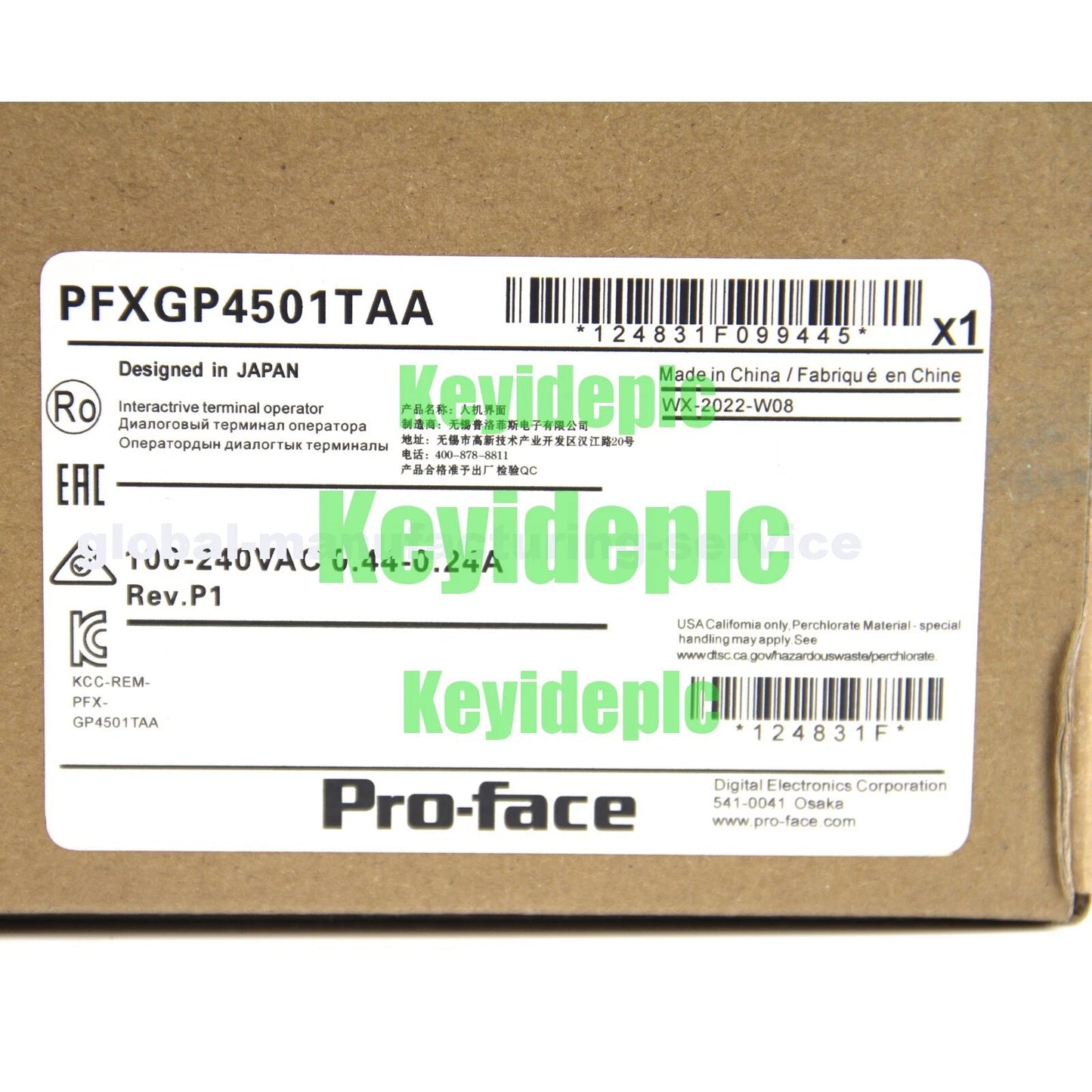 Pro-face Touch Panel PFXGP4501TAA #ke