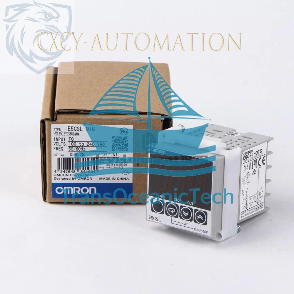 One Omron Temperature Controller E5CSL-QTC 100-240VAC