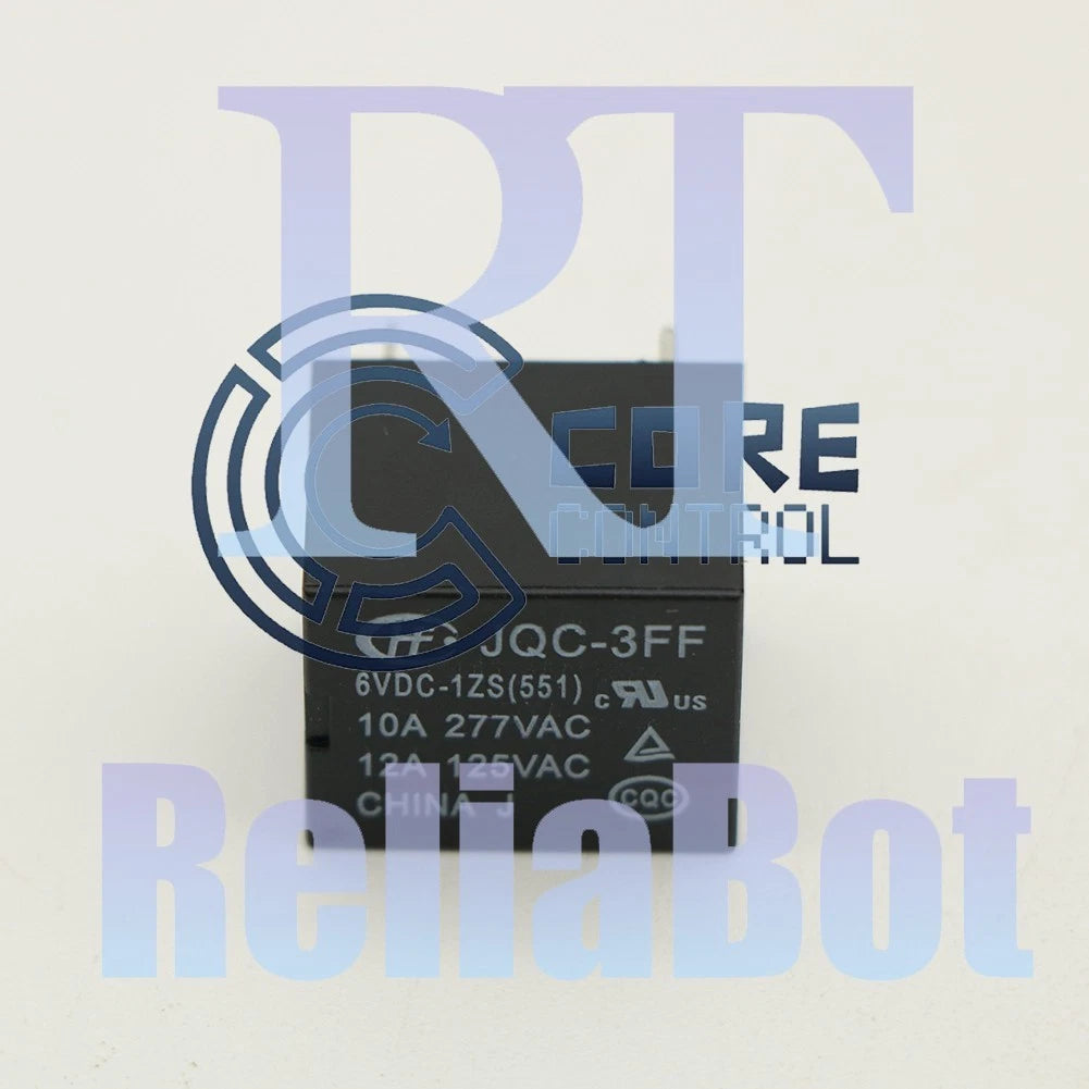 1PC HF3FF-006-1ZS 6VDC Power Relay 10A 277VAC 5Pins Replace JQC-3FF-6VDC-1ZS