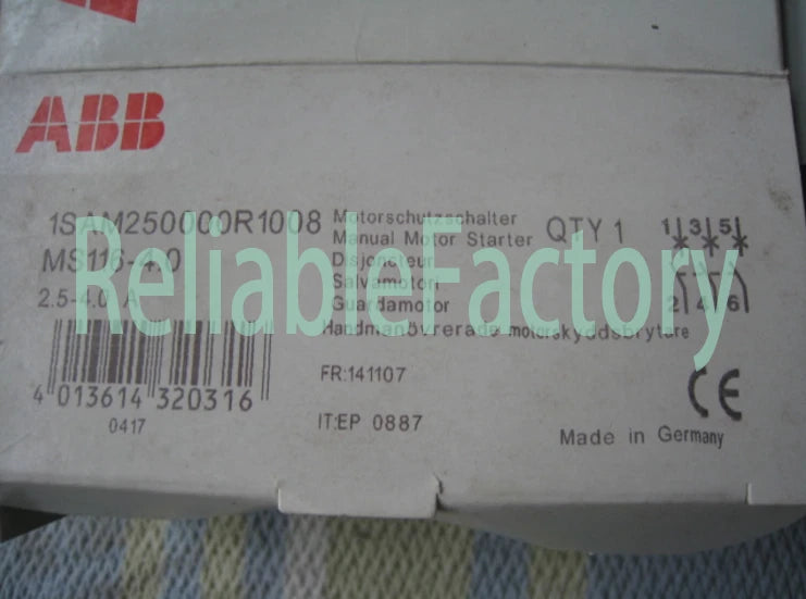 1PC ABB MS116-4.0 motor protection free shipping