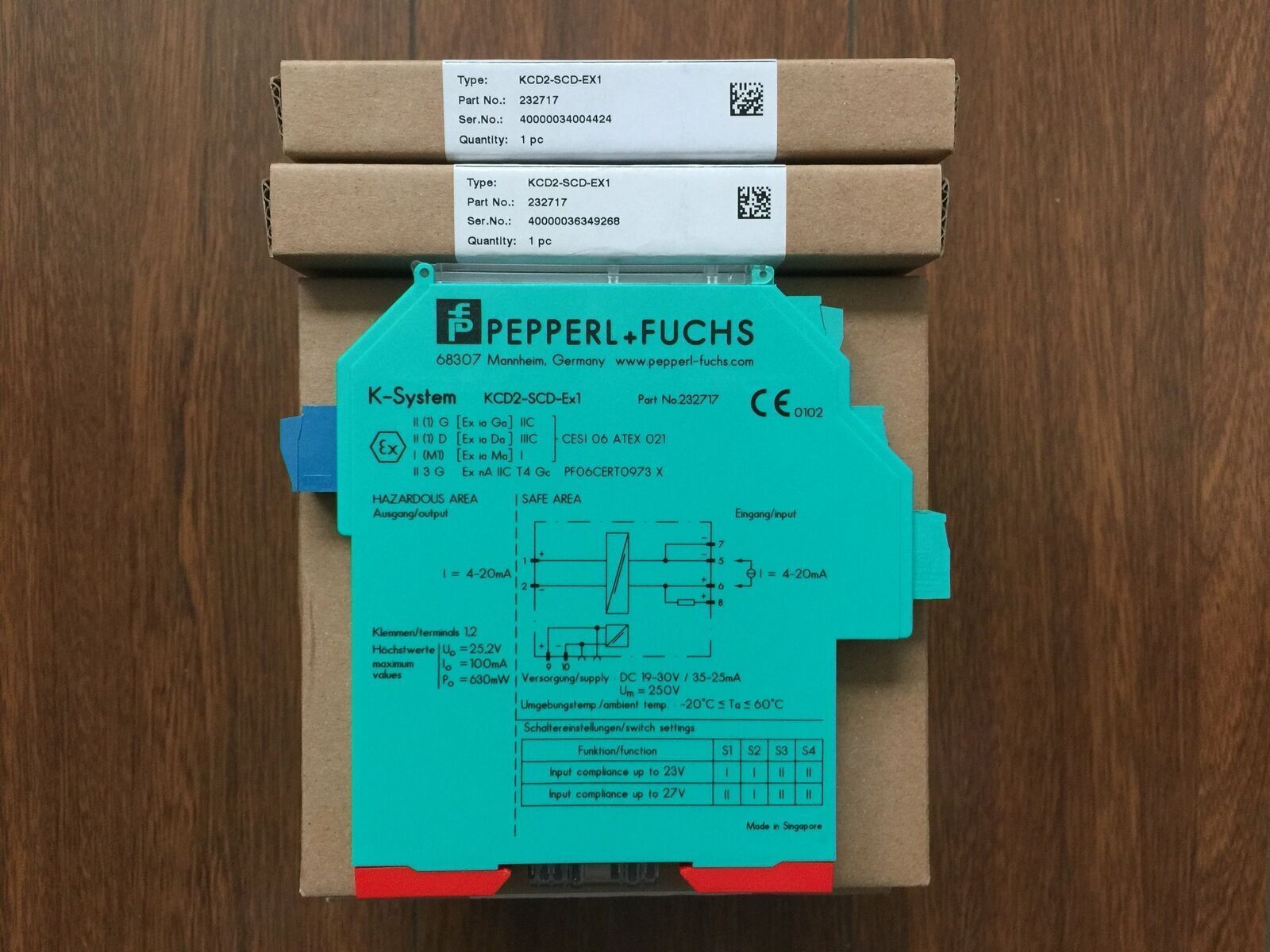 Pepperl+Fuchs Safety Barrier KCD2-SCD-EX1 - PEPPERL+FUCHS