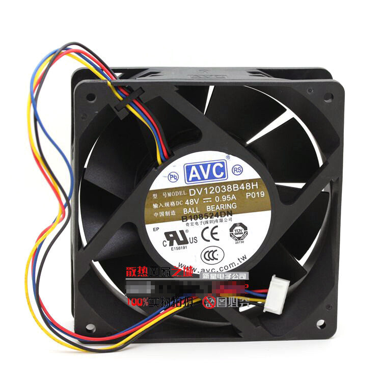 1pcs AVC DV12038B48H 48V 0.95A 12CM 12038 inverter cooling fan