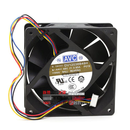 1pcs AVC DV12038B48H 48V 0.95A 12CM 12038 inverter cooling fan