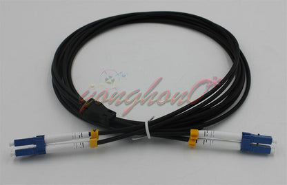 used 150M LC-LC UPC SM Duplex Armored Field TPU Optical Patch Cord Waterproof Head - KOEED