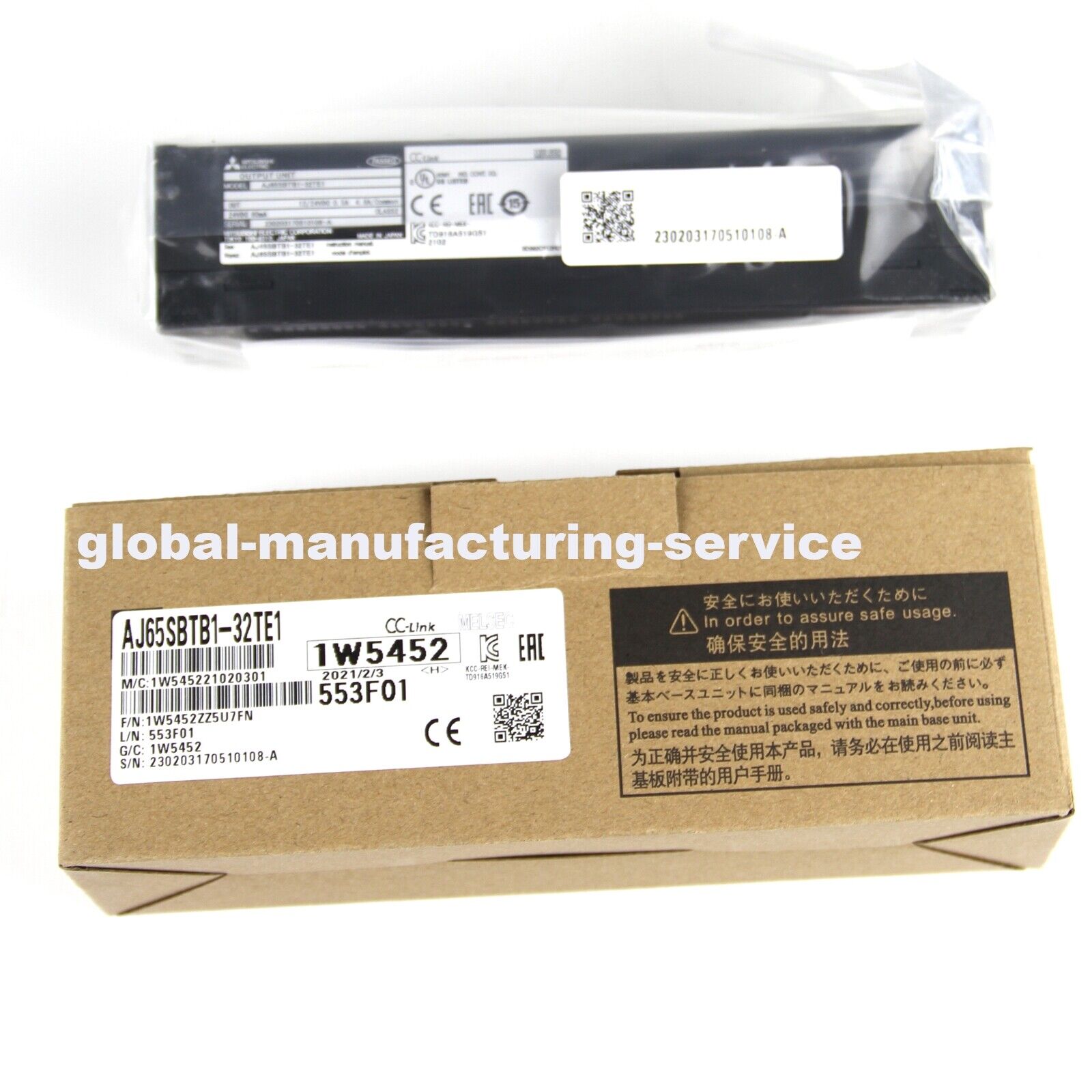 Mitsubishi programmable logic AJ65SBTB1-32TE1 CC-LINK I/O32 LOW TR SOURCE OUTSCR - MITSUBISHI