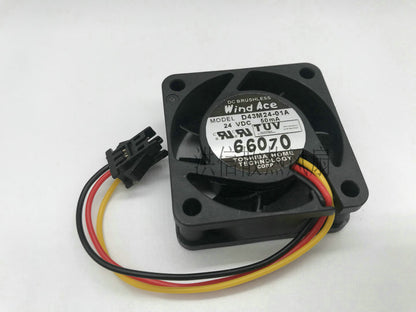 For Anchuan inverter G7/F7 A D43M24-01A 24V 50mA 3-wire cooling fan