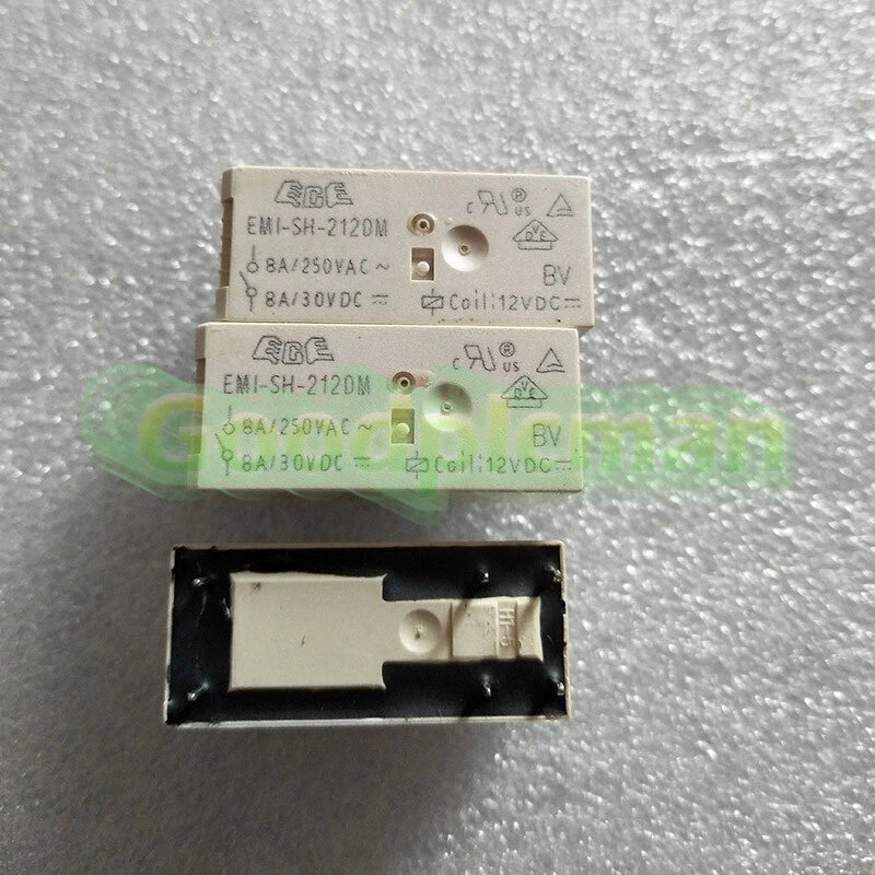 1pc GOODSKY EMI-SH-212DM Power Relay 12VDC 6Pin 8A 250VAC
