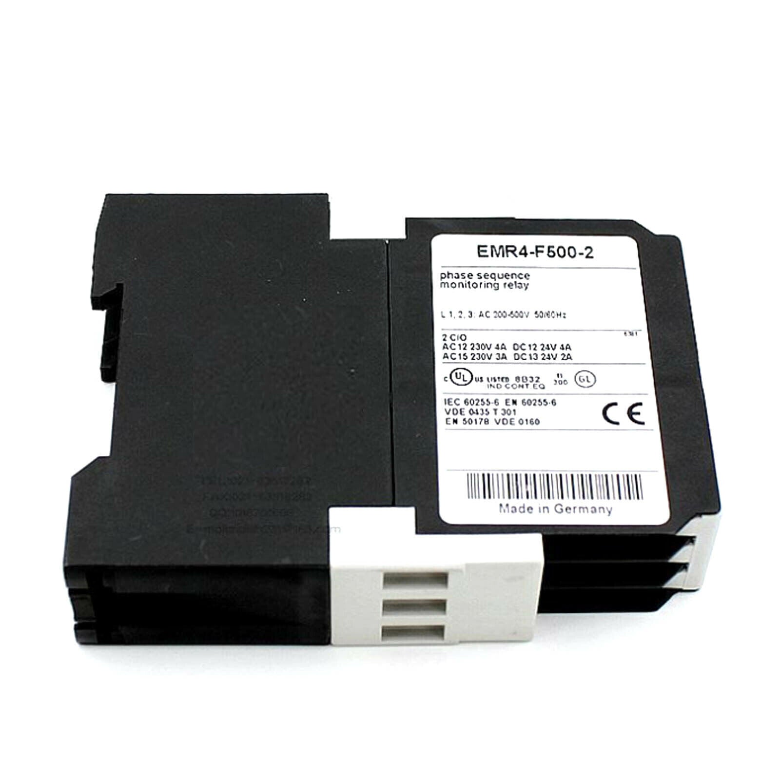 In Box Eaton Möller EMR4-F500-2 Phase Sequence Monitoring Relay with 500A Capacity and 60Hz Frequency - EATON MÖLLER