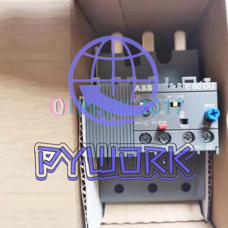 1Pcs ABB E80DU-80 27-80A Thermal Overload Relay E80DU-80A