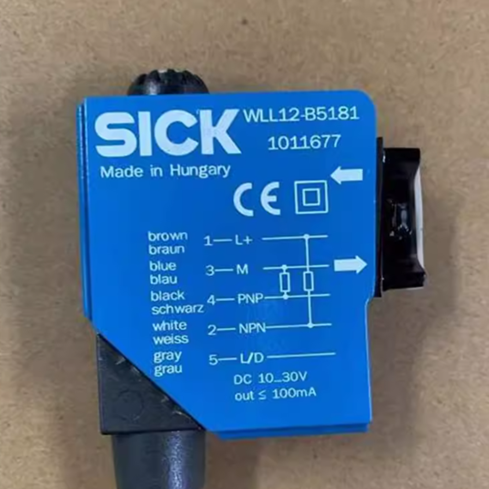 new  SICK WLL12-B5181 PLC PHOTOELECTRIC PROXIMITY SENSOR LED, RED, 100mA