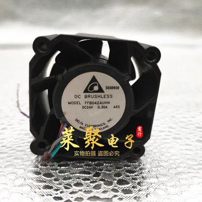 Delta FFB0424UHN 4028 DC24V 0.30A 4CM 4-Wire Silent Cooling Fan
