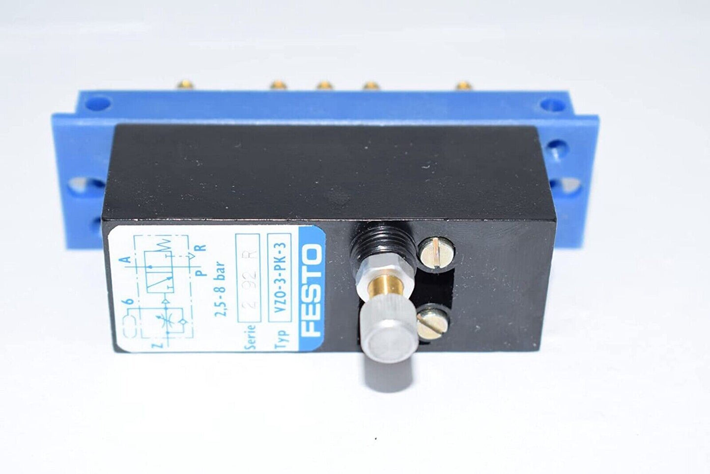 FESTO VZO 3 PK 3 5754 Solenoid Valve 5754 PS 3200 PSI 100mm Travel - FESTO